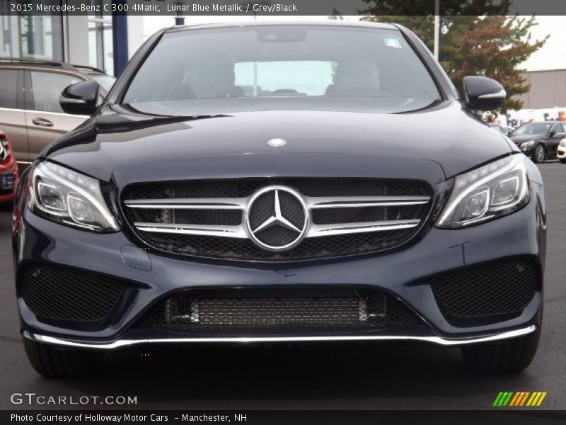 Lunar Blue Metallic / Grey/Black 2015 Mercedes-Benz C 300 4Matic