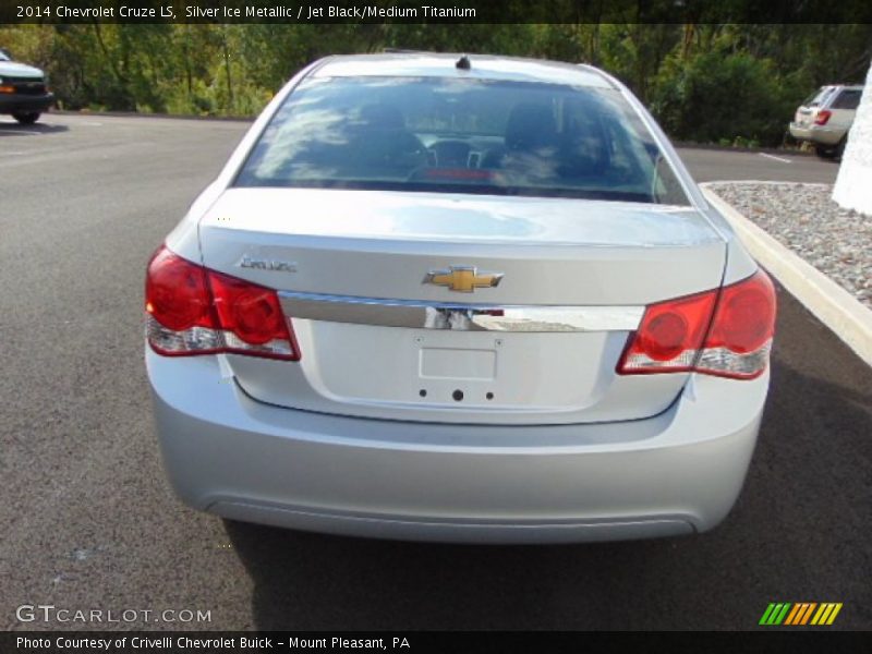 Silver Ice Metallic / Jet Black/Medium Titanium 2014 Chevrolet Cruze LS