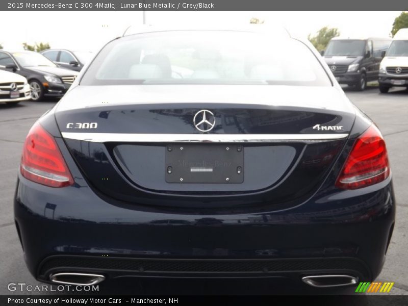 Lunar Blue Metallic / Grey/Black 2015 Mercedes-Benz C 300 4Matic