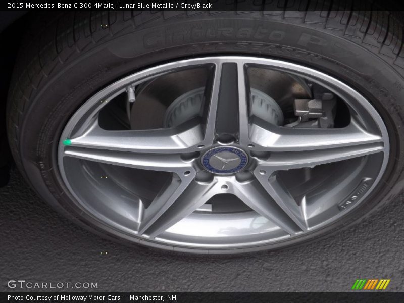 Lunar Blue Metallic / Grey/Black 2015 Mercedes-Benz C 300 4Matic