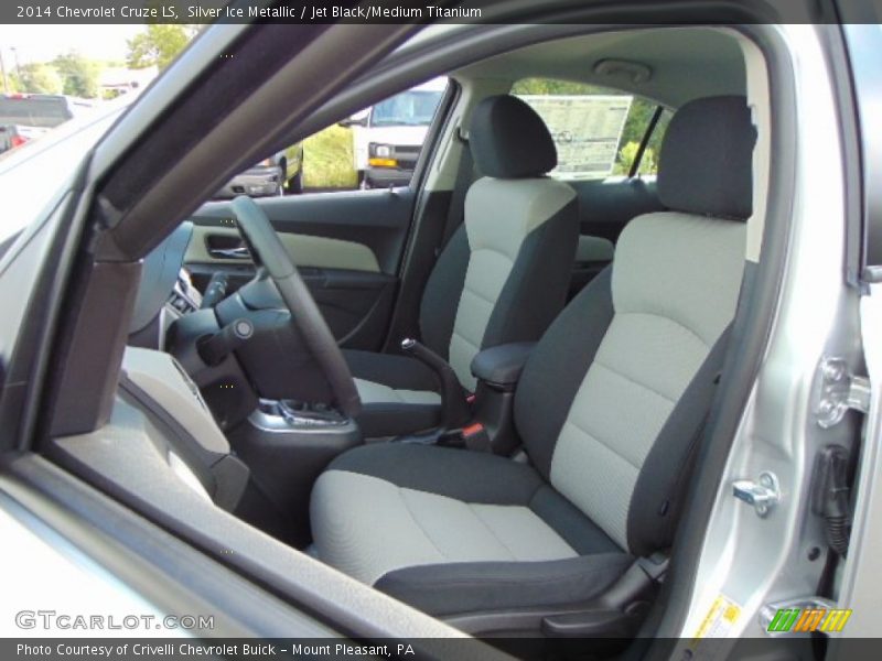 Silver Ice Metallic / Jet Black/Medium Titanium 2014 Chevrolet Cruze LS