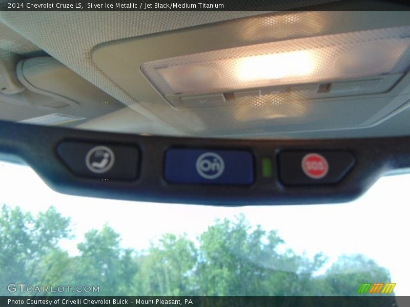 Silver Ice Metallic / Jet Black/Medium Titanium 2014 Chevrolet Cruze LS