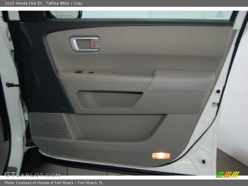 Taffeta White / Gray 2015 Honda Pilot EX