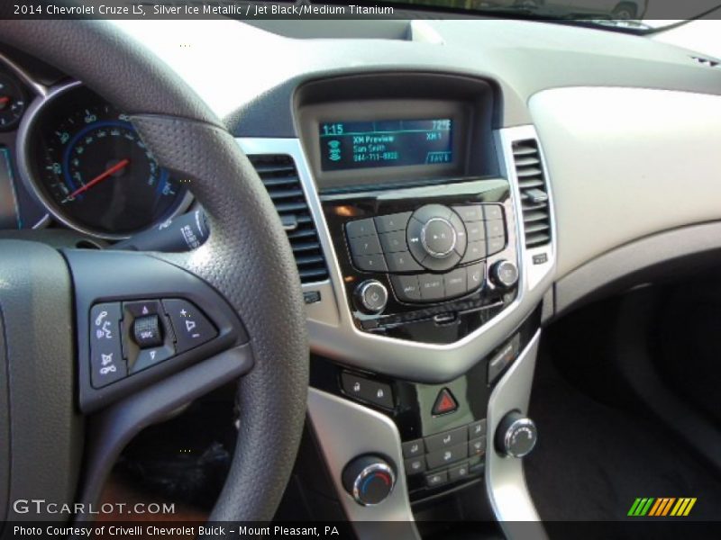 Silver Ice Metallic / Jet Black/Medium Titanium 2014 Chevrolet Cruze LS