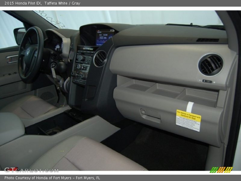 Taffeta White / Gray 2015 Honda Pilot EX