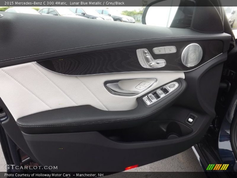 Lunar Blue Metallic / Grey/Black 2015 Mercedes-Benz C 300 4Matic