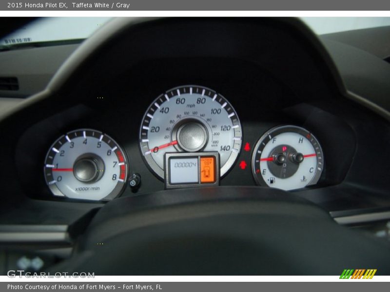 Taffeta White / Gray 2015 Honda Pilot EX