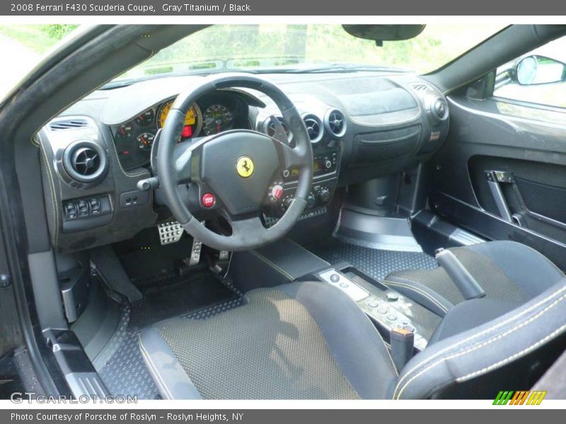 Gray Titanium / Black 2008 Ferrari F430 Scuderia Coupe