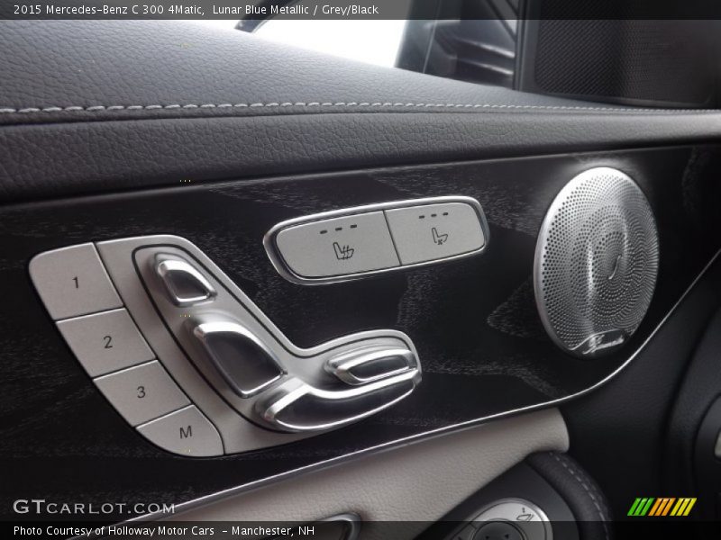 Lunar Blue Metallic / Grey/Black 2015 Mercedes-Benz C 300 4Matic