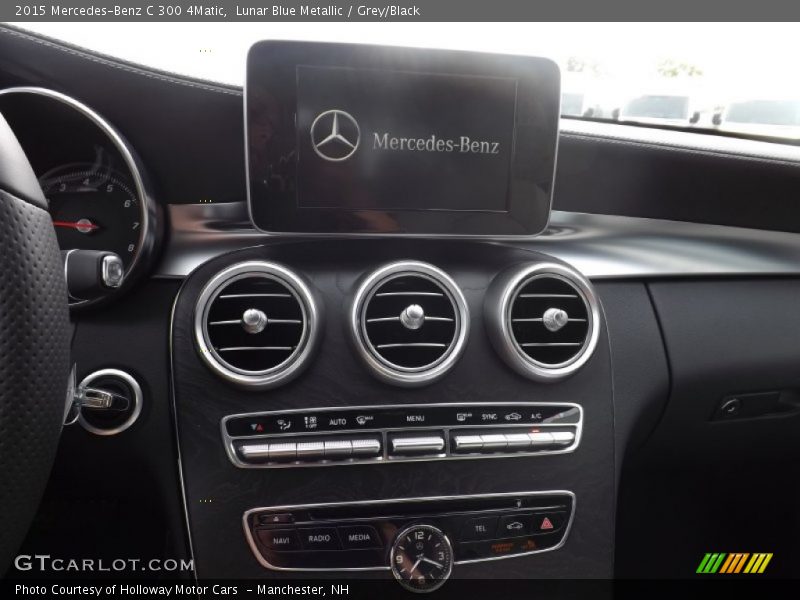 Lunar Blue Metallic / Grey/Black 2015 Mercedes-Benz C 300 4Matic
