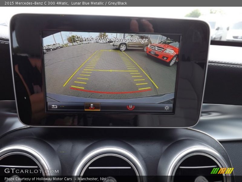 Lunar Blue Metallic / Grey/Black 2015 Mercedes-Benz C 300 4Matic