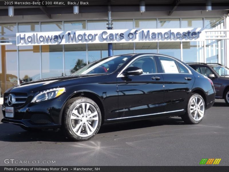 Black / Black 2015 Mercedes-Benz C 300 4Matic