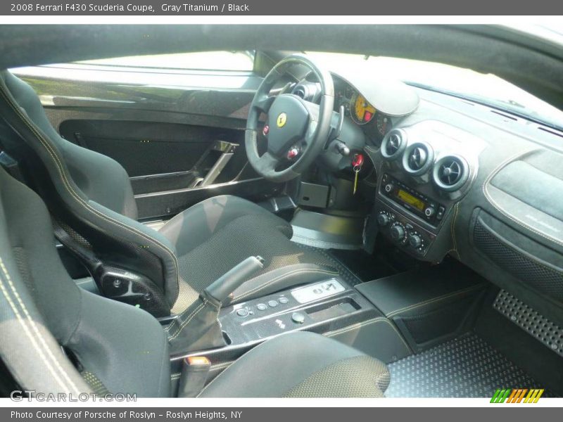 Gray Titanium / Black 2008 Ferrari F430 Scuderia Coupe