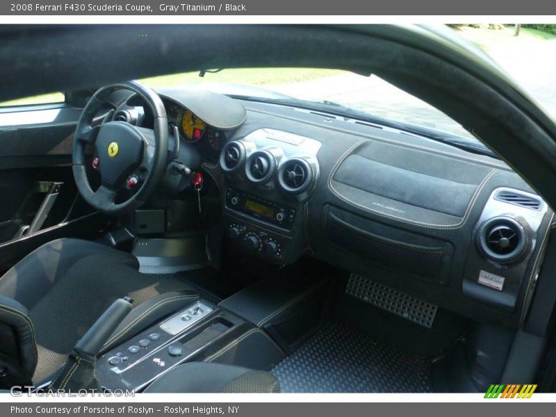 Gray Titanium / Black 2008 Ferrari F430 Scuderia Coupe
