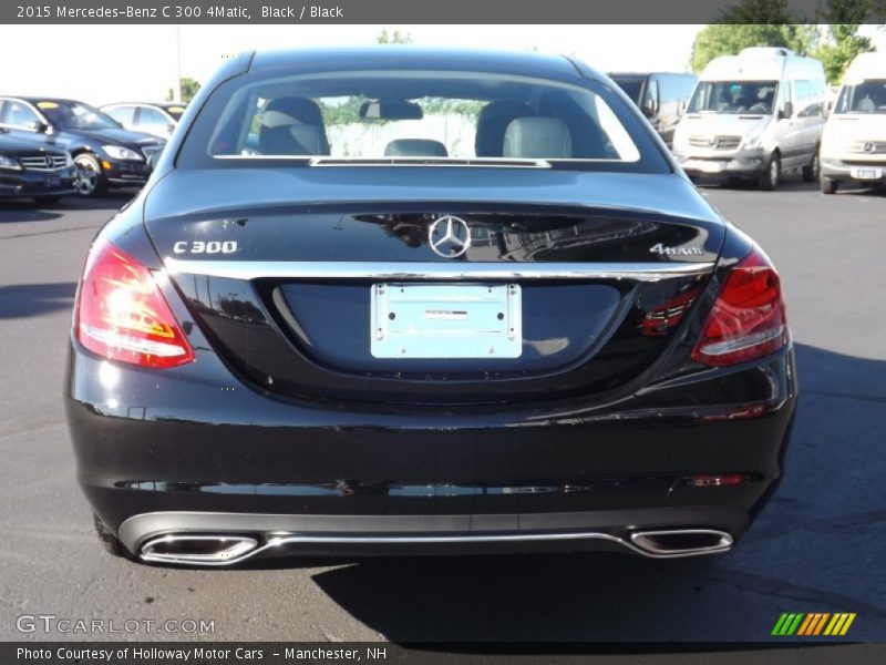Black / Black 2015 Mercedes-Benz C 300 4Matic