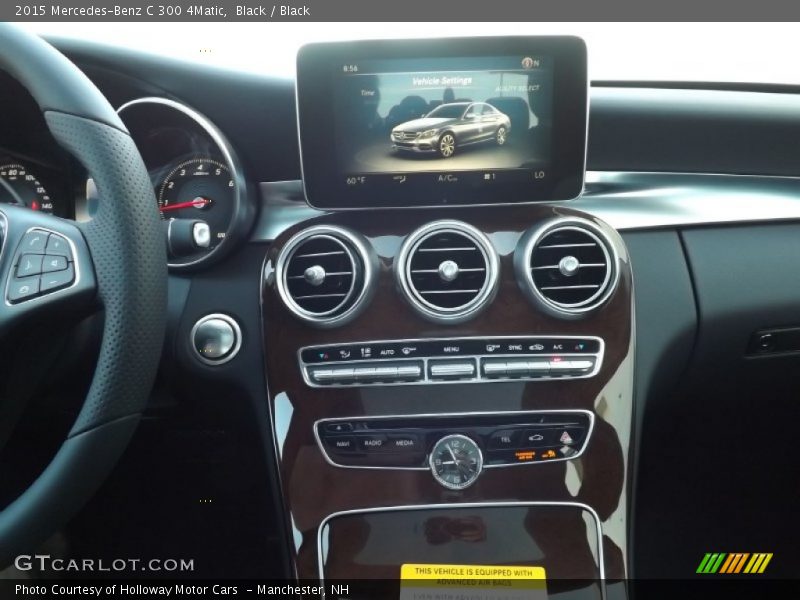 Black / Black 2015 Mercedes-Benz C 300 4Matic