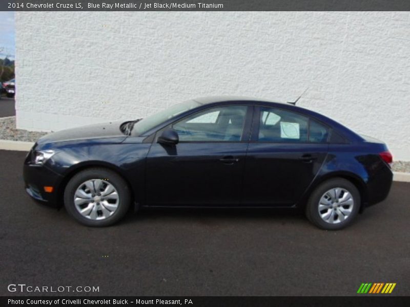 Blue Ray Metallic / Jet Black/Medium Titanium 2014 Chevrolet Cruze LS