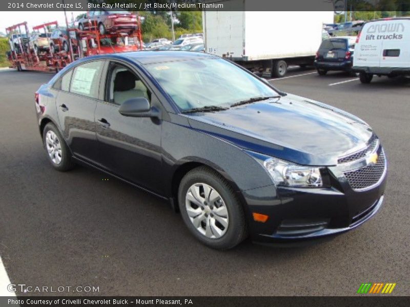 Blue Ray Metallic / Jet Black/Medium Titanium 2014 Chevrolet Cruze LS