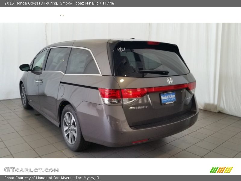 Smoky Topaz Metallic / Truffle 2015 Honda Odyssey Touring