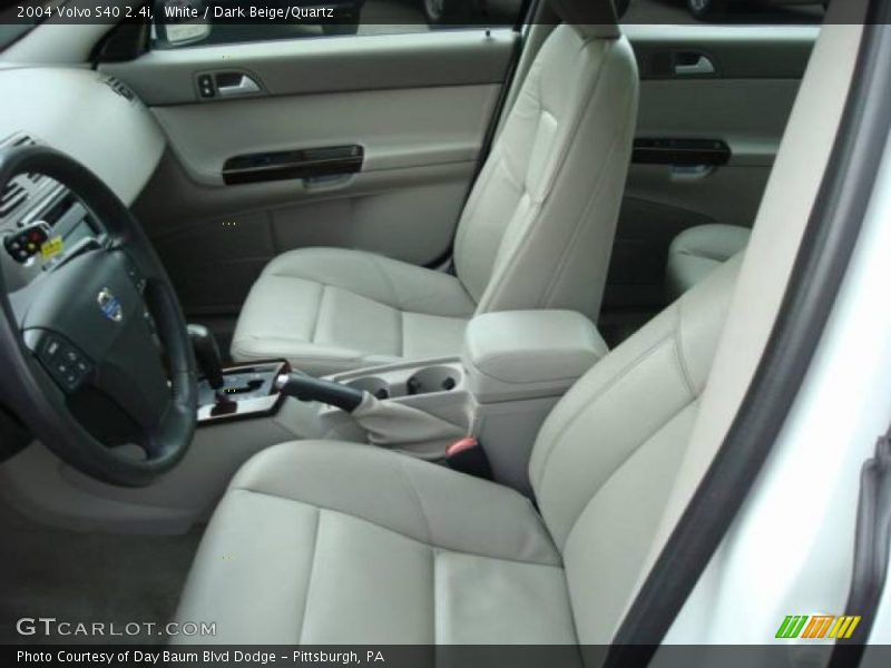 White / Dark Beige/Quartz 2004 Volvo S40 2.4i