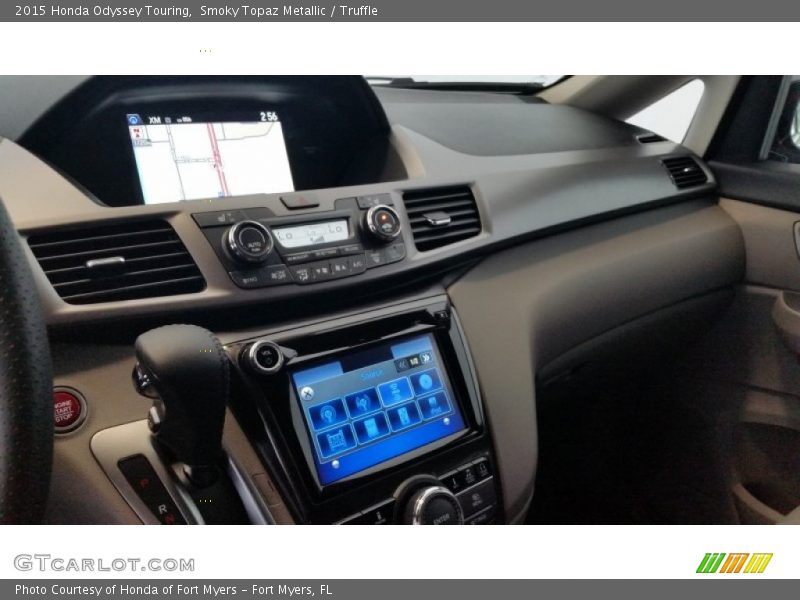 Smoky Topaz Metallic / Truffle 2015 Honda Odyssey Touring