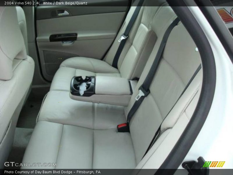 White / Dark Beige/Quartz 2004 Volvo S40 2.4i