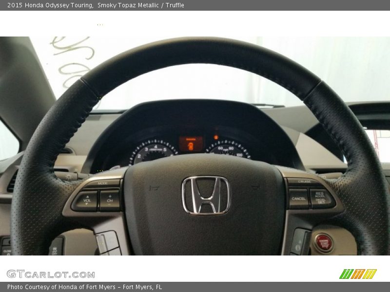 Smoky Topaz Metallic / Truffle 2015 Honda Odyssey Touring
