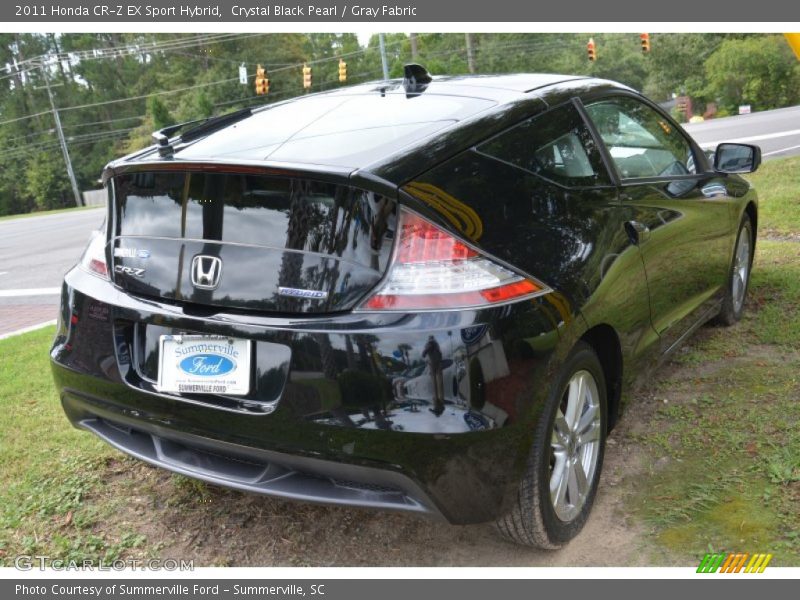 Crystal Black Pearl / Gray Fabric 2011 Honda CR-Z EX Sport Hybrid