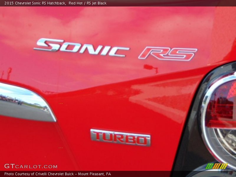 Red Hot / RS Jet Black 2015 Chevrolet Sonic RS Hatchback