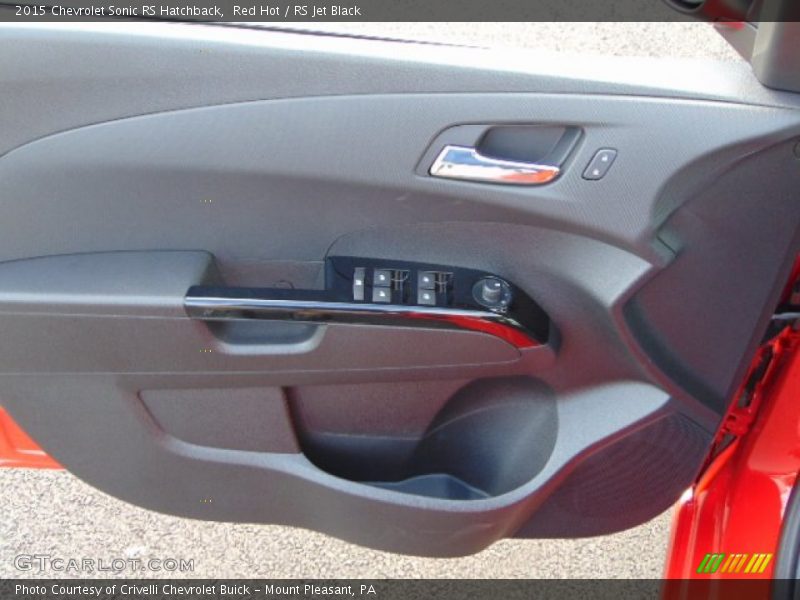 Red Hot / RS Jet Black 2015 Chevrolet Sonic RS Hatchback