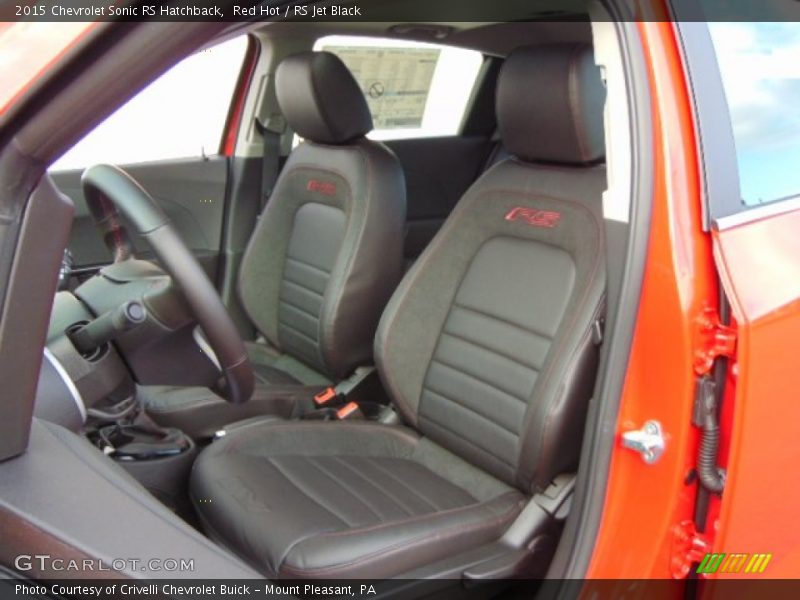 Front Seat of 2015 Sonic RS Hatchback