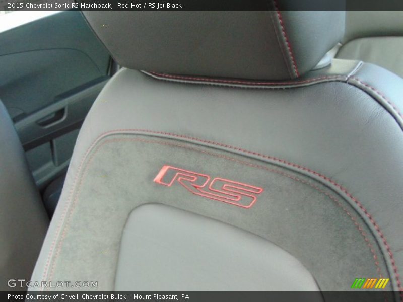 Red Hot / RS Jet Black 2015 Chevrolet Sonic RS Hatchback