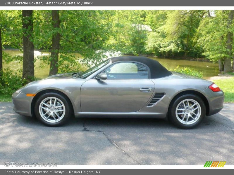 Meteor Grey Metallic / Black 2008 Porsche Boxster