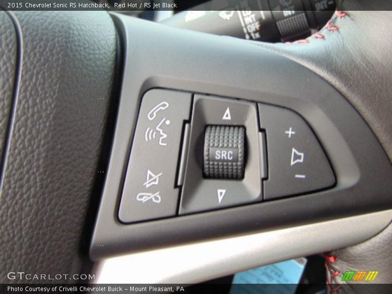 Red Hot / RS Jet Black 2015 Chevrolet Sonic RS Hatchback