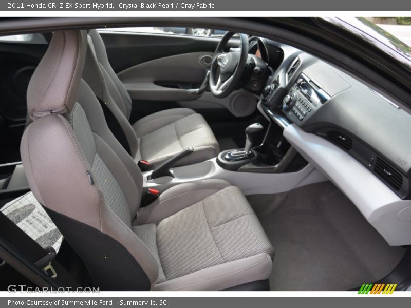 Crystal Black Pearl / Gray Fabric 2011 Honda CR-Z EX Sport Hybrid