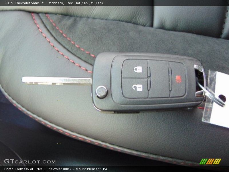 Keys of 2015 Sonic RS Hatchback