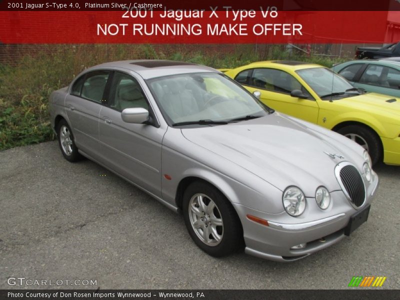 Platinum Silver / Cashmere 2001 Jaguar S-Type 4.0