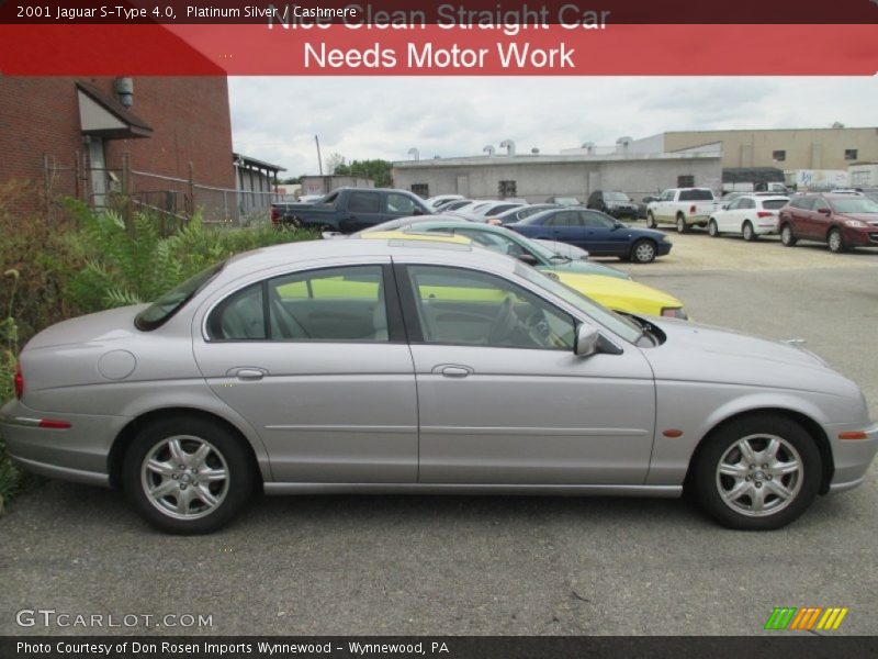 Platinum Silver / Cashmere 2001 Jaguar S-Type 4.0
