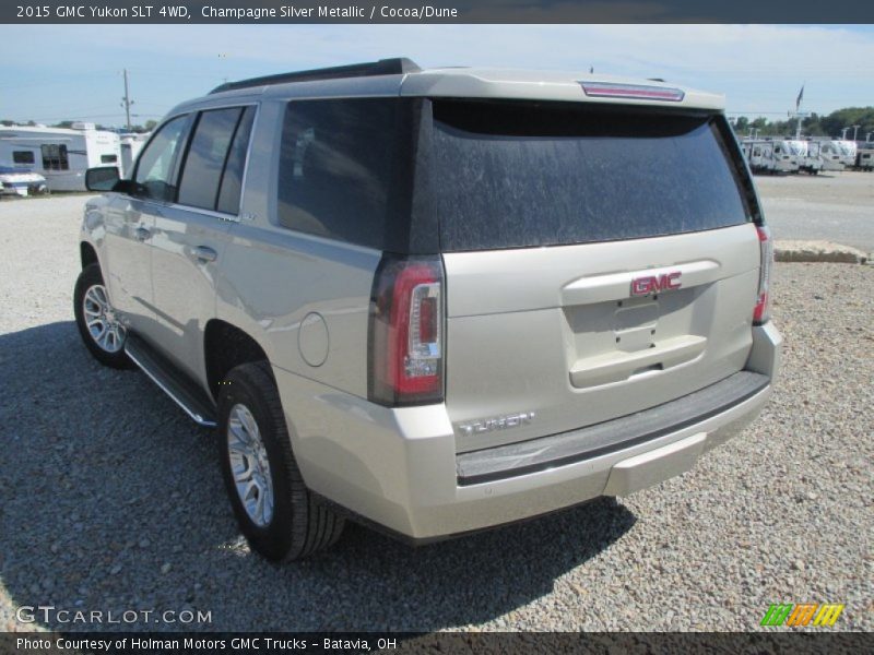 Champagne Silver Metallic / Cocoa/Dune 2015 GMC Yukon SLT 4WD