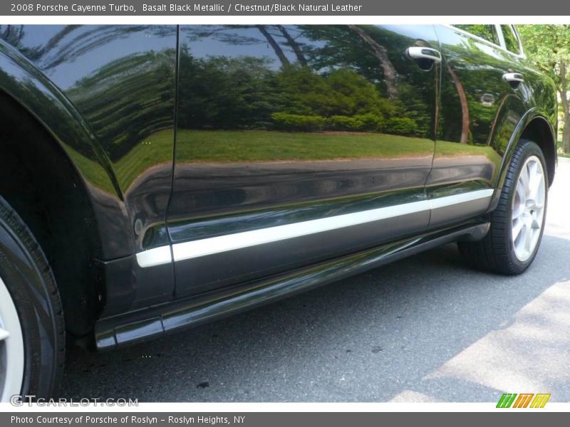 Basalt Black Metallic / Chestnut/Black Natural Leather 2008 Porsche Cayenne Turbo