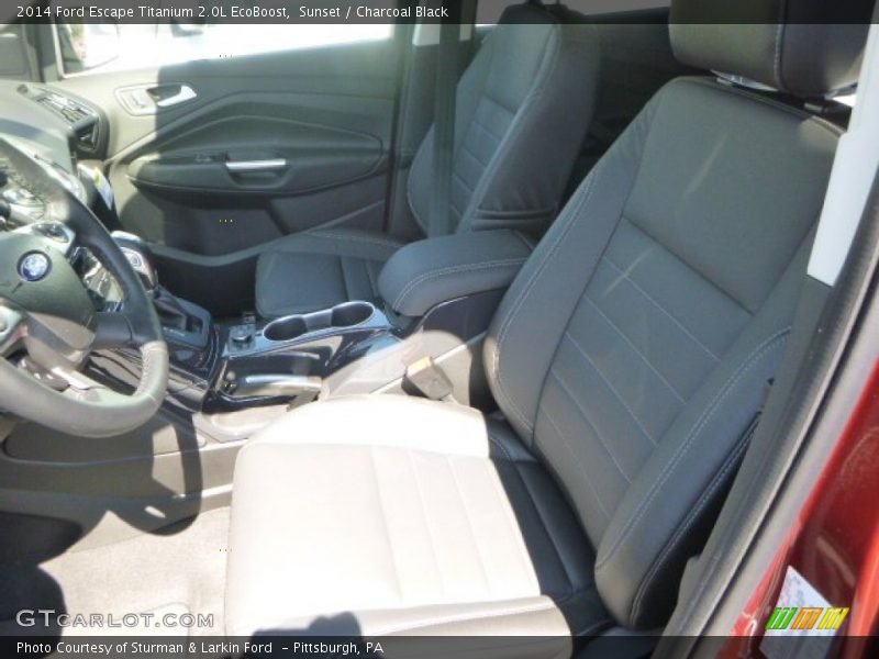 Sunset / Charcoal Black 2014 Ford Escape Titanium 2.0L EcoBoost