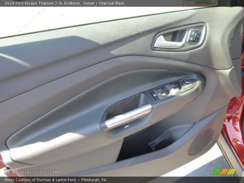 Sunset / Charcoal Black 2014 Ford Escape Titanium 2.0L EcoBoost