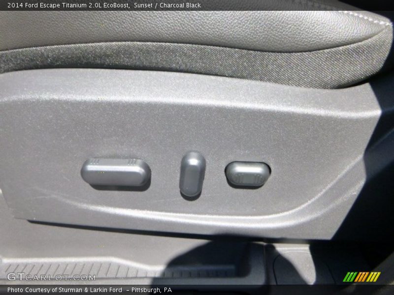 Sunset / Charcoal Black 2014 Ford Escape Titanium 2.0L EcoBoost