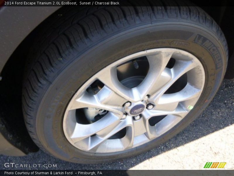 Sunset / Charcoal Black 2014 Ford Escape Titanium 2.0L EcoBoost