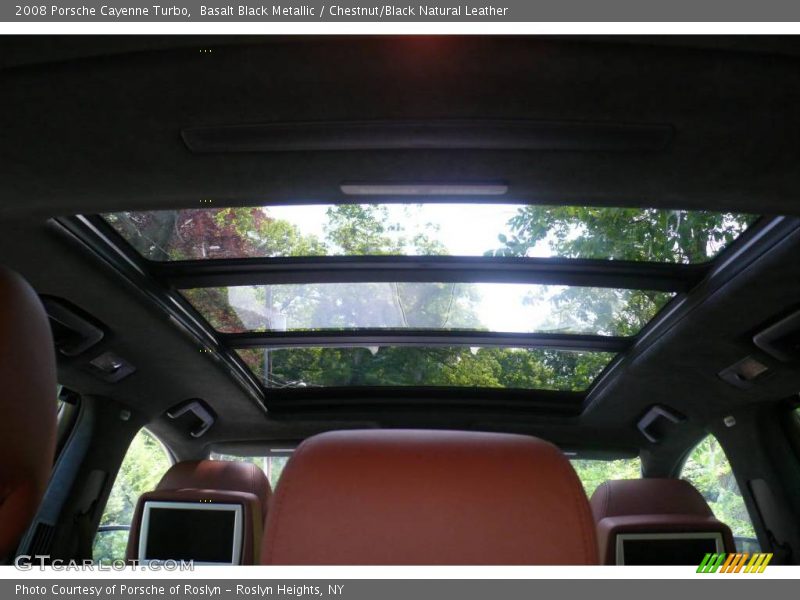 Basalt Black Metallic / Chestnut/Black Natural Leather 2008 Porsche Cayenne Turbo