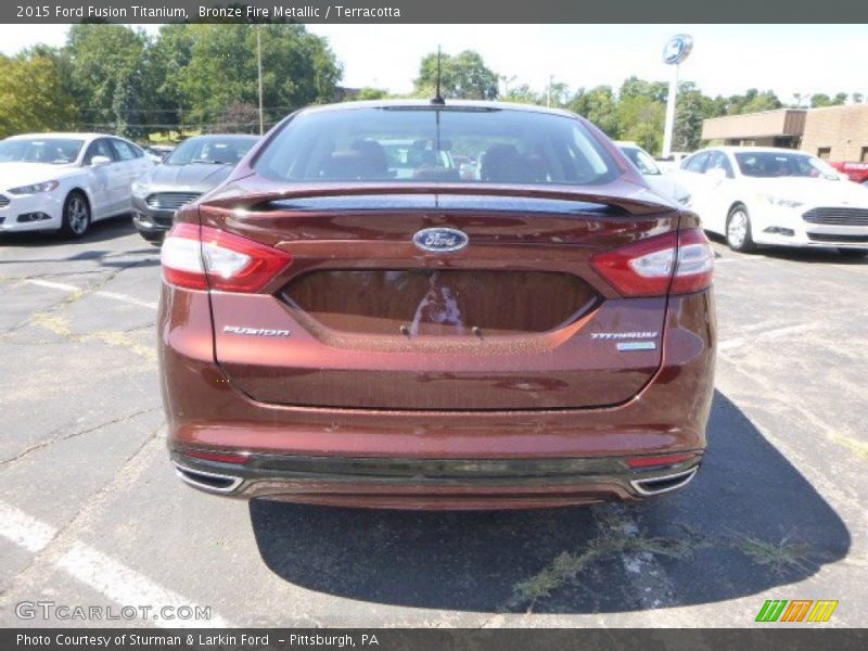 Bronze Fire Metallic / Terracotta 2015 Ford Fusion Titanium