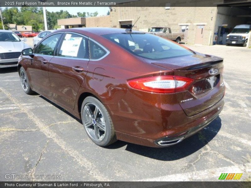 Bronze Fire Metallic / Terracotta 2015 Ford Fusion Titanium