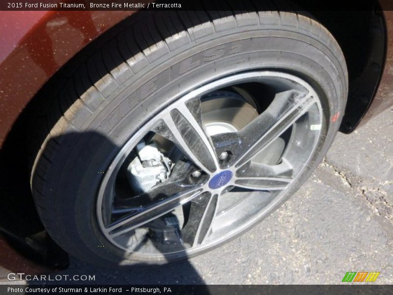 Bronze Fire Metallic / Terracotta 2015 Ford Fusion Titanium