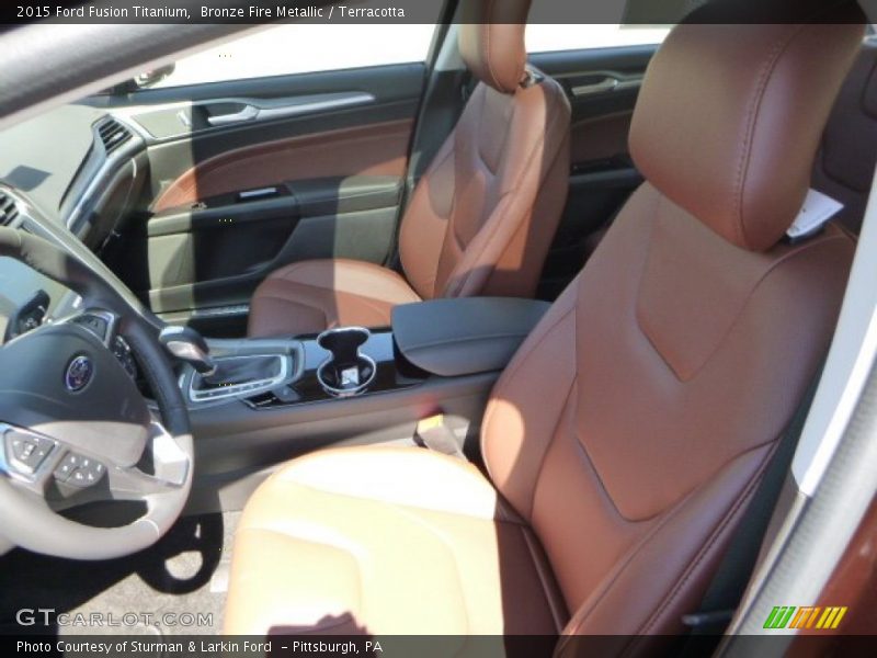 Bronze Fire Metallic / Terracotta 2015 Ford Fusion Titanium