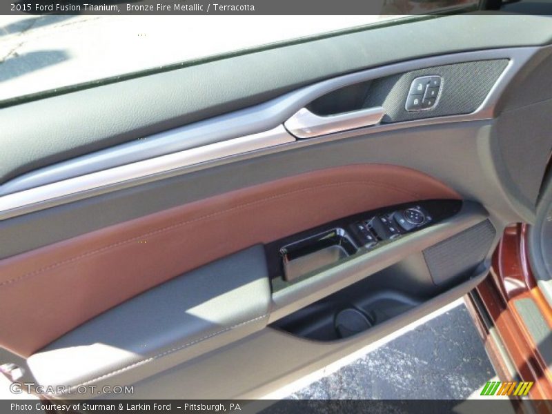 Bronze Fire Metallic / Terracotta 2015 Ford Fusion Titanium